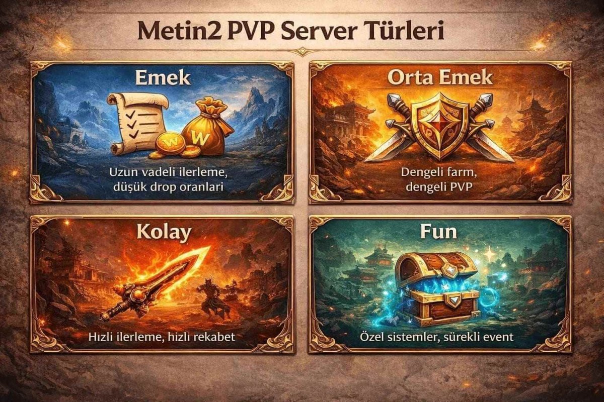Metin2 PVP Server Türleri