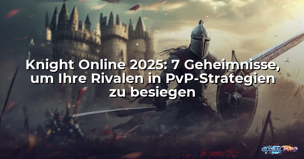 Knight Online 2025: 7 Geheimnisse, um Ihre Rivalen in PvP-Strategien zu besiegen