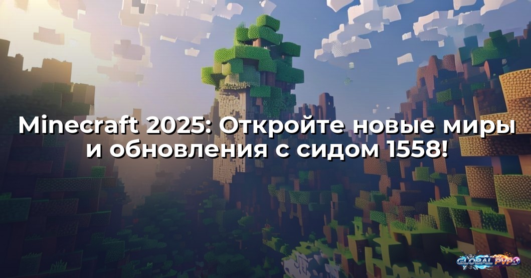 Minecraft 2025: Откройте новые миры и обновления с сидом 1558!