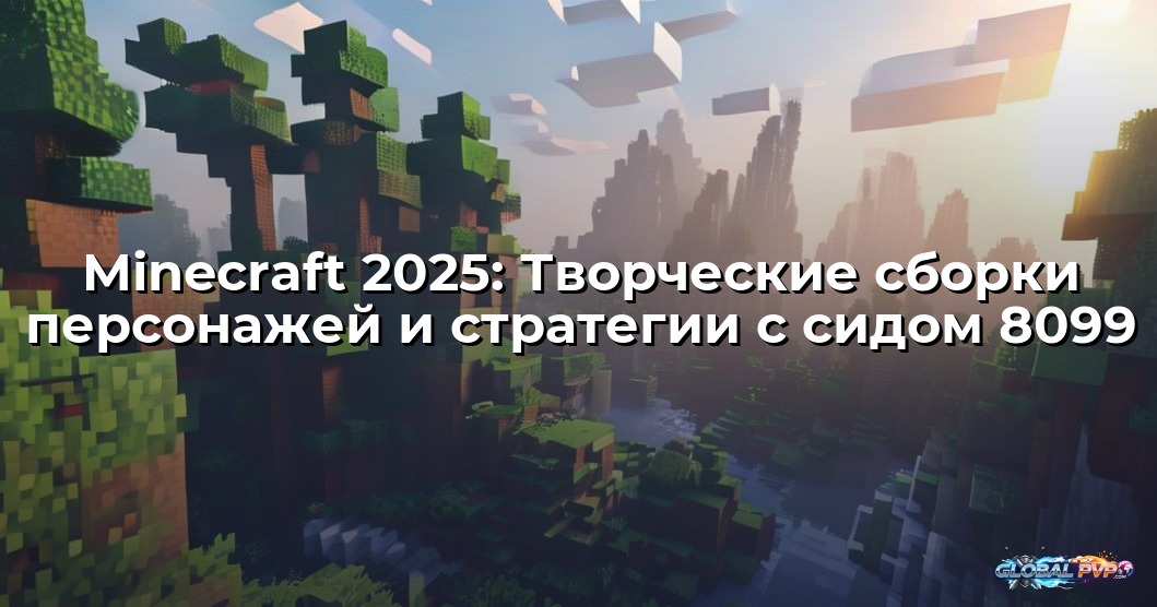 Minecraft 2025: Творческие сборки персонажей и стратегии с сидом 8099