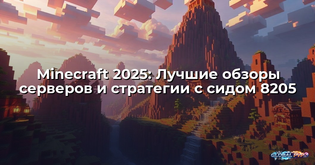 Minecraft 2025: Лучшие обзоры серверов и стратегии с сидом 8205