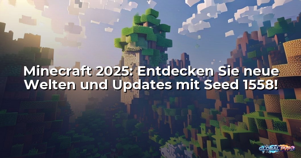 Minecraft 2025: Entdecken Sie neue Welten und Updates mit Seed 1558!