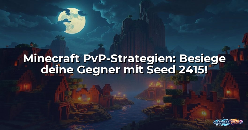 Minecraft PvP-Strategien: Besiege deine Gegner mit Seed 2415!