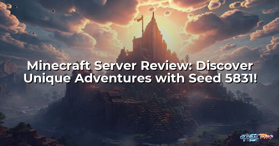 Minecraft Server Review: Discover Unique Adventures with Seed 5831!